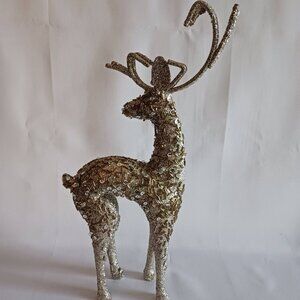 Beaded Sequined Glitter Reindeer